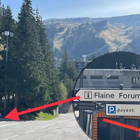 Flaine Forum L1 Cassiopee Mezzanine & Terrasse Luaran gambar